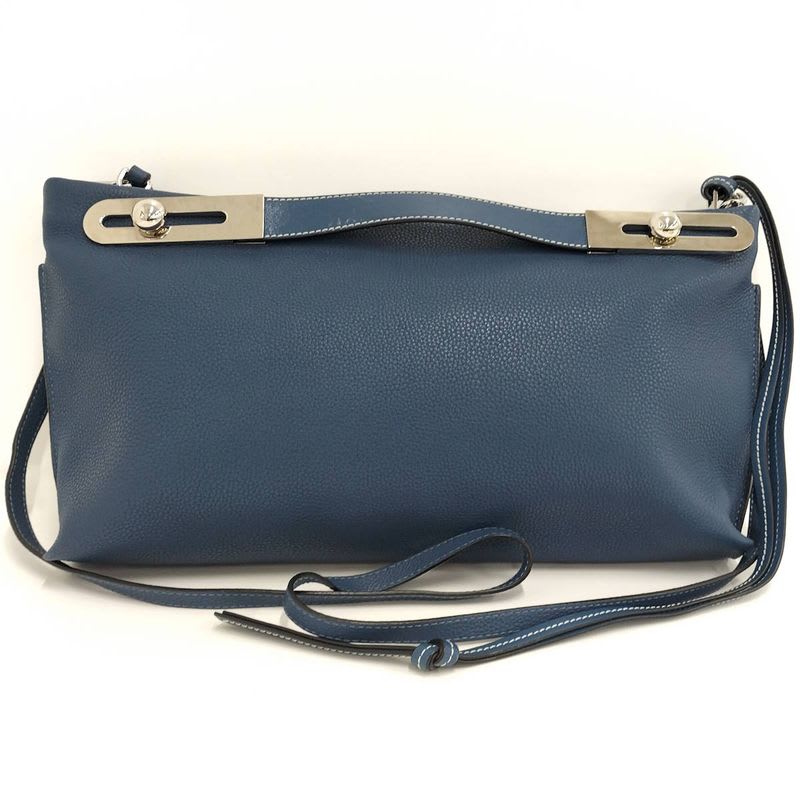 Loewe Missy 2-Way Shoulder Bag Leather Blue — view 3