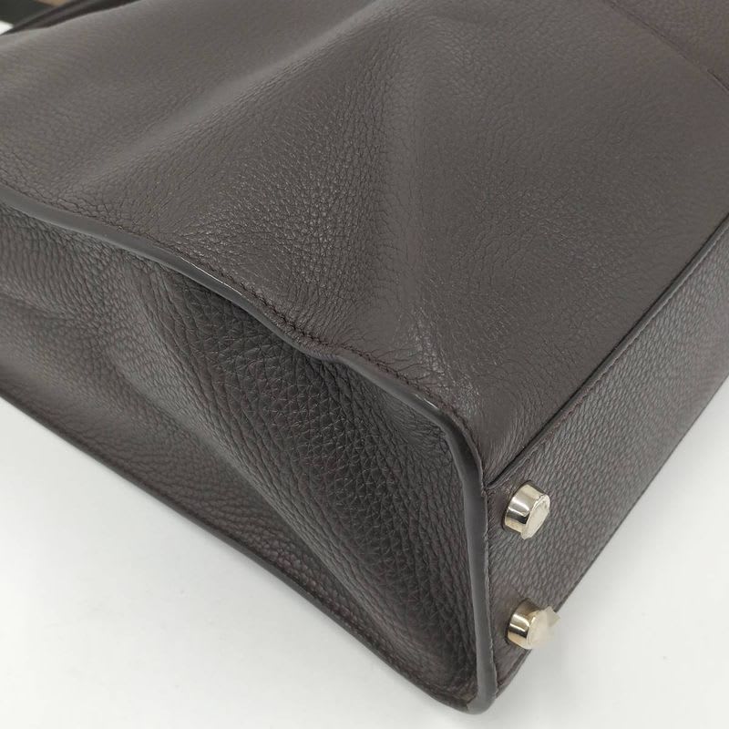 Fendi Peekaboo Egg 2-Way Shoulder Bag Leather Brown 7 Va447 — view 4