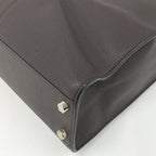 Fendi Peekaboo Egg 2-Way Shoulder Bag Leather Brown 7 Va447
