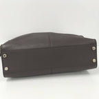 Fendi Peekaboo Egg 2-Way Shoulder Bag Leather Brown 7 Va447
