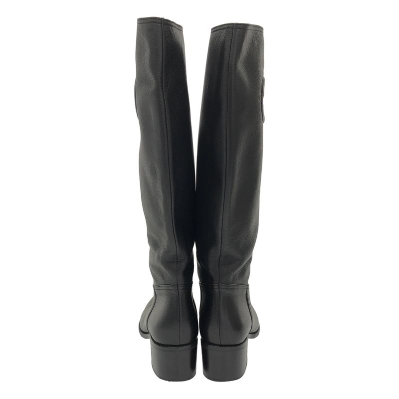 Gucci Interlocking Gleather Long Boots Black 36 — view 3