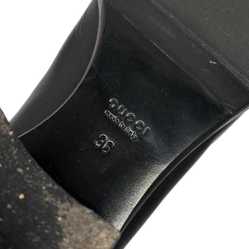 Gucci Interlocking Gleather Long Boots Black 36 — view 6