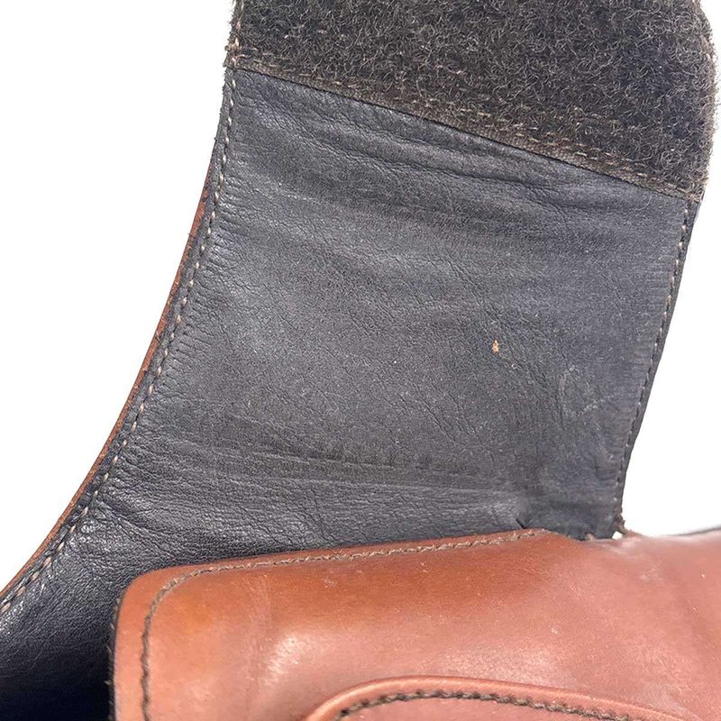 Prada Leather Loafer Shoes Brown — view 9