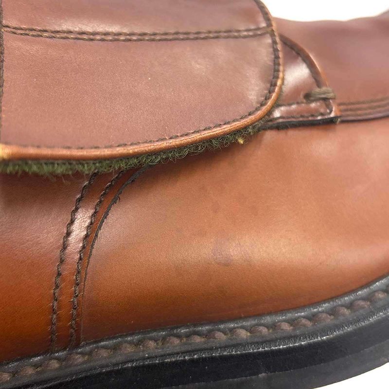 Prada Leather Loafer Shoes Brown — view 6