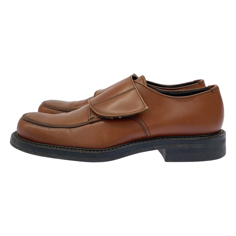 Prada Leather Loafer Shoes Brown — view 2