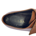 Prada Leather Loafer Shoes Brown — view 5