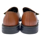Prada Leather Loafer Shoes Brown — view 3