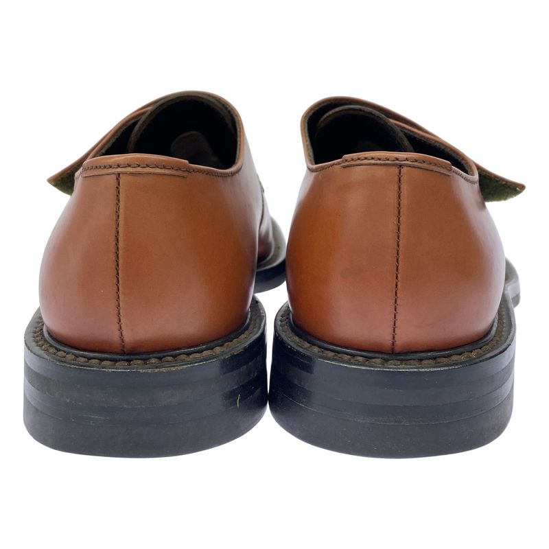 Prada Leather Loafer Shoes Brown — view 3