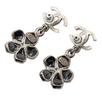 Chanel Coco Mark Black Silver Metal — view 3