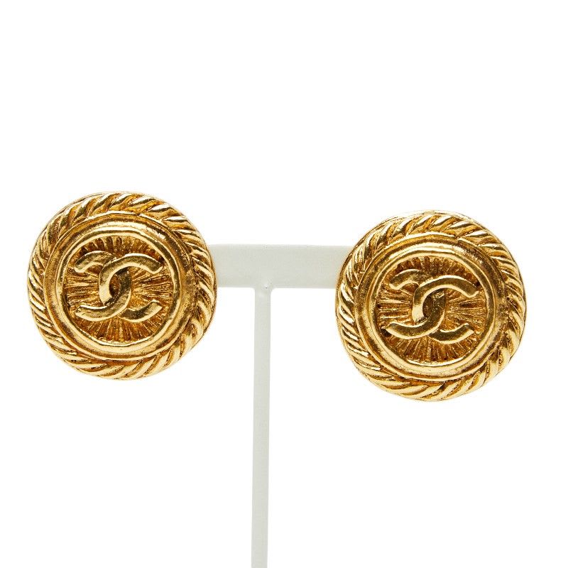 Chanel Vintage Coco Mark Gold Plated — view 3