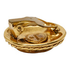 Chanel Vintage Coco Mark Gold Plated — view 5