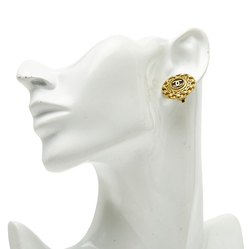 Chanel Vintage Coco Mark Gold Plated — view 7