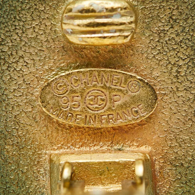 Chanel Vintage Coco Mark Gold Plated — view 6