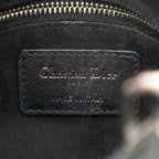 Dior Cannage Lady Studded Handbag Chain Shoulder Bag 2WAY Black Leather — view 8