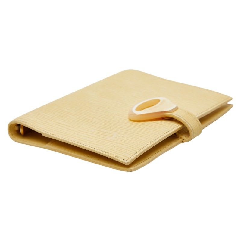 Louis Vuitton Epi Agenda PM R2009 a Vanille Yellow Leather — view 5