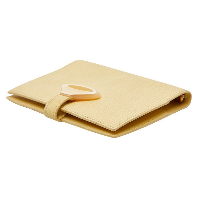 Louis Vuitton Epi Agenda PM R2009 a Vanille Yellow Leather — view 6