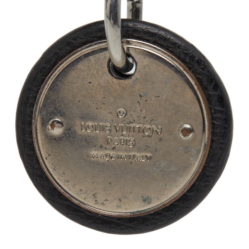 Louis Vuitton Taiga Porto Cles Neo Club Key Holder Charm Black Silver — view 4