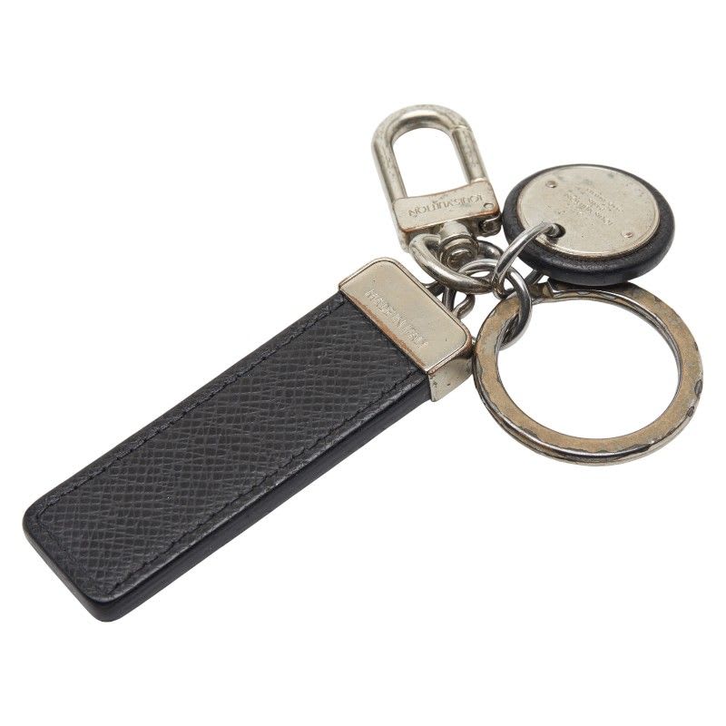 Louis Vuitton Taiga Porto Cles Neo Club Key Holder Charm Black Silver — view 2