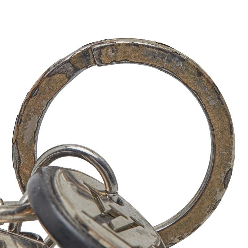 Louis Vuitton Taiga Porto Cles Neo Club Key Holder Charm Black Silver — view 3