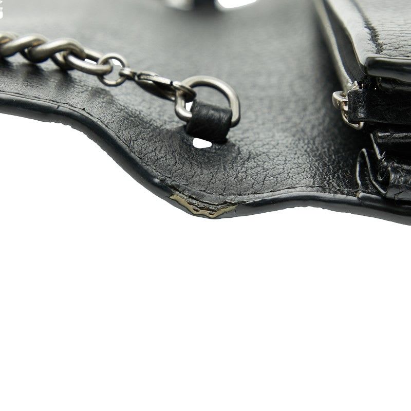Gucci Dionysus Crossbody Chain Shoulder Bag Wallet Black Leather
