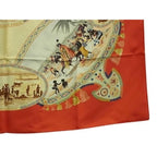Hermes Scarf Carre 90 Multicolor 100% Silk Cavaliers Peuls Pool Tribe — view 4