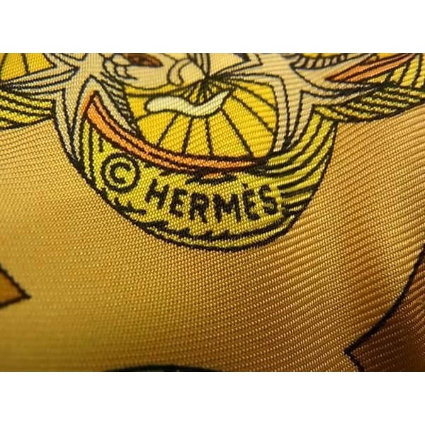 Hermes Scarf Carre 90 Multicolor 100% Silk LE ROY Soleil Sun King — view 5
