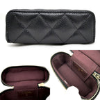 Chanel Bag Charm Classic Mini Quilted Ap4897 Random BK GD Grain — view 5