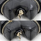 Chanel Bag Charm Classic Mini Quilted Ap4897 Random BK GD Grain — view 3