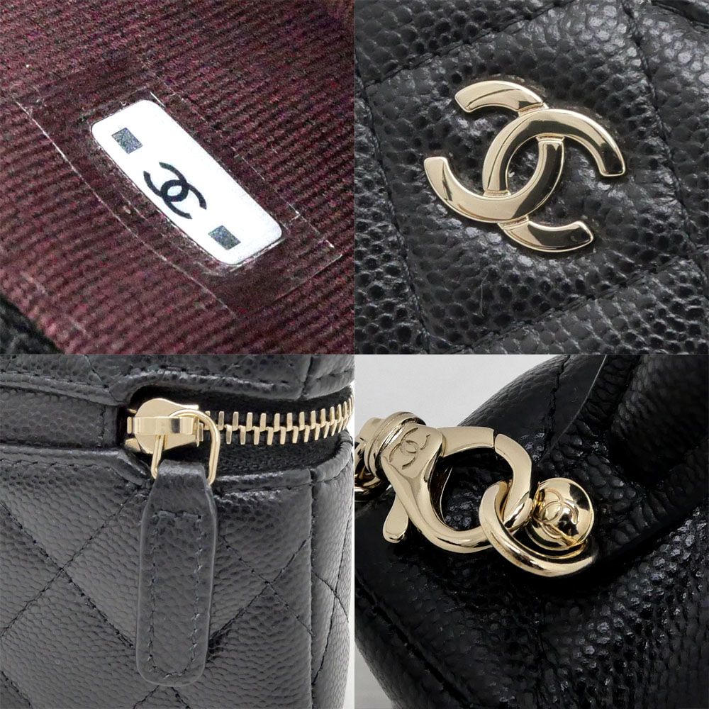 Chanel Bag Charm Classic Mini Quilted Ap4897 Random BK GD Grain — view 6
