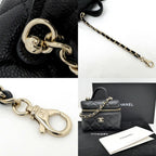 Chanel Bag Charm Classic Mini Quilted Ap4897 Random BK GD Grain — view 7
