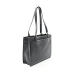 Chanel Tote Bag Black Caviar Leather Turnlock — view 3