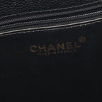 Chanel Tote Bag Black Caviar Leather Turnlock — view 5