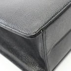 Chanel Tote Bag Black Caviar Leather Turnlock — view 8