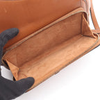 Dior Double Saddle Pouch Brown Leather — view 5