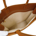 Celine Bag Tote Canvas Vertical Cabas Large Brown Ivory — view 6