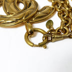Chanel Necklace CC Logo Chain Quilted Vintage — view 9