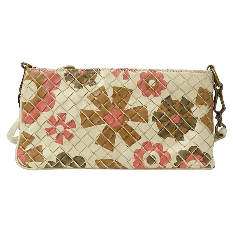Bottega Veneta Bag Shoulder Intrecciato Leather Ivory Beige
