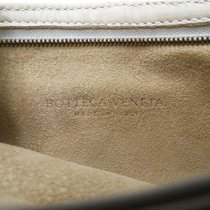 Bottega Veneta Bag Shoulder Intrecciato Leather Ivory Beige