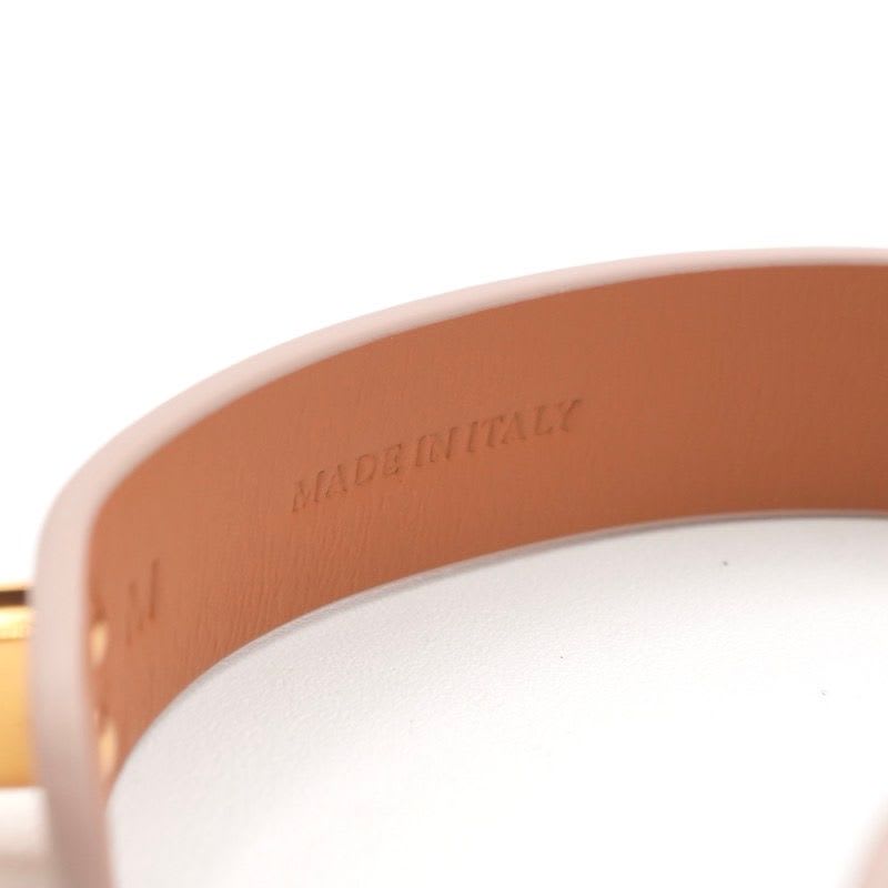 Christian Dior 30 Montaigne Bracelet Double CD Logo Leather Pink — view 8