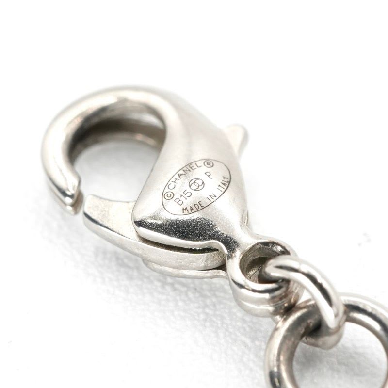 Chanel GP Silver Navy Coco Mark Pearl — view 7