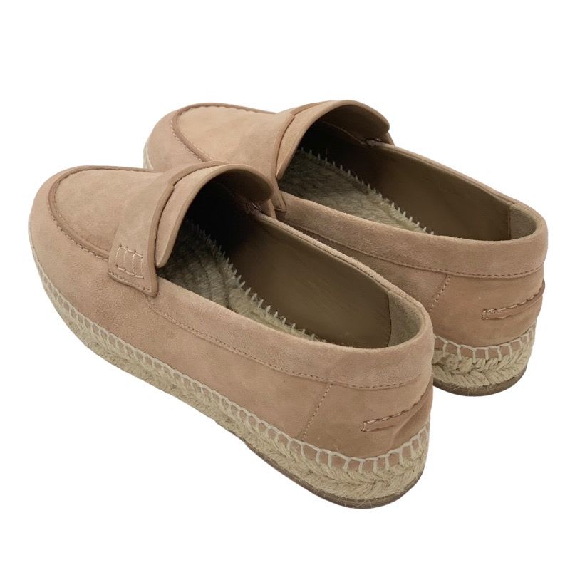 Hermes Trip Loafers Flat Shoes Espadrilles Rope Sole Suede Beige — view 4