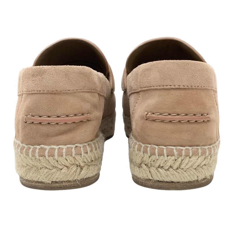 Hermes Trip Loafers Flat Shoes Espadrilles Rope Sole Suede Beige — view 5