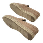 Hermes Trip Loafers Flat Shoes Espadrilles Rope Sole Suede Beige — view 6