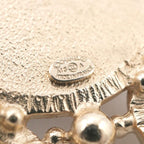 Chanel Brooch Corsage Gold Red Coco Mark Pearl Bijou Tweed — view 8