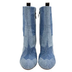 Louis Vuitton Silhouette Line Boots Short Ankle Shoes Denim — view 2