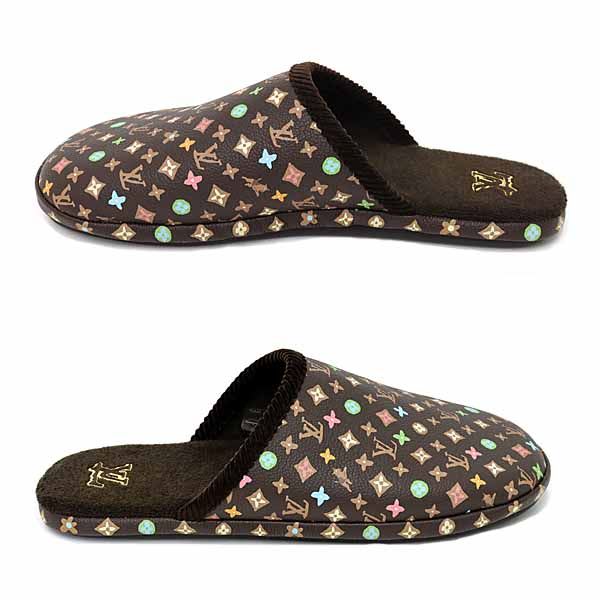 Louis Vuitton Palace Line Mule Slippers Room Shoes Monogram Craggy Mocha — view 3