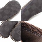 Louis Vuitton Palace Line Mule Slippers Room Shoes Monogram Craggy Mocha — view 6