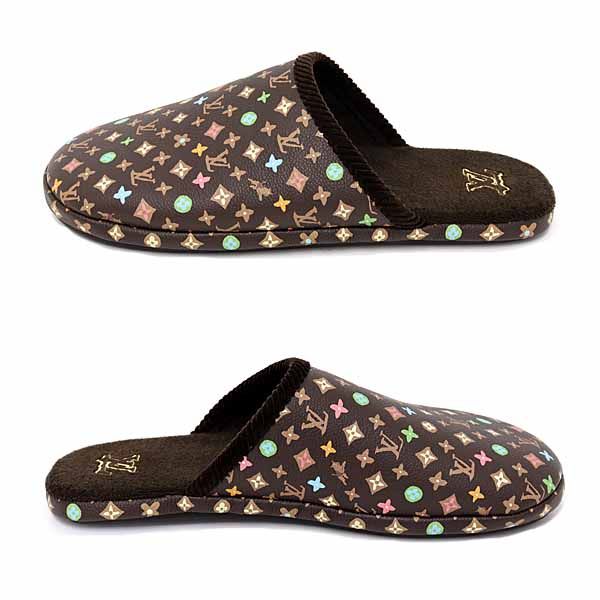 Louis Vuitton Palace Line Mule Slippers Room Shoes Monogram Craggy Mocha — view 4