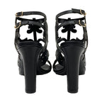 Hermes Sandals Guadalquivir Pattern Leather Black — view 5