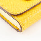 Hermes Post-it Case Sticky Note Leather Yellow — view 4